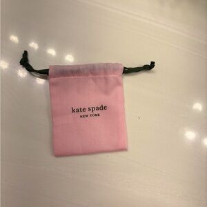 Kate Spade Pink and Black Drawstring Bag